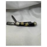 ANTIQUE TWO BLADE POCKET KNIFE, TORTOISE-SHELL