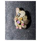 VINTAGE BLACK HILLS GOLD WITH AMETHYST AND OTHER