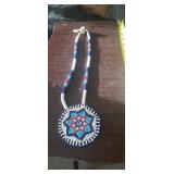 SIOUX BEADED PENDANT NECKLACE