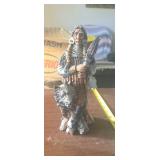 9' TALL NATIVE AMERICAN FUGURINE