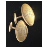 ANTIQUE CUFF LINKS , PRESUMED TO BE GOLD, NOT