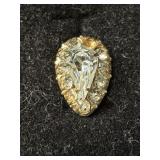 VTG GOLD-TONE HALO-STYLE STUD EARRINGS