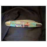 SOUTHWESTERN INLAY THREE BLADE, STAINLESS STEEL 4'