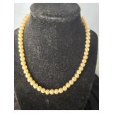 VINTAGE CHOKER/NECKLACE FAUX CREAM PEARLS FROM