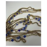 VINTAGE GOLD-TONED 32' LONG NECKLACE FEATURING