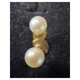 Gold and Pearl Earrings