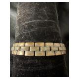 VINTAGE SOLID COPPER BRACELET, INTERLOCKING 3