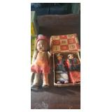 THREE PLASTIC NATIVE AMERICAN DOLLS