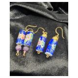 HAND CRAFTED EARRINGS MADE WITH BACA BEADS
