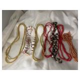 7 STRANDS OF VARIOUS BEADS
