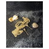 GOLD PIECES, EARRINGS ALSO HAVE VERY SMALL