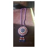 SIOUX BEADED PENDANT NECKLACE