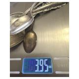 STERLING SILVER SPOONS 3.95 OZ