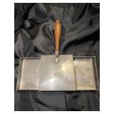 VINTAGE SILVER PLATE ASH BUTLER ENGRAVED WITH A