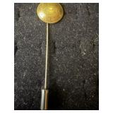 VINTAGE STICK PIN MADE FROM A BUTTON FEATURING A