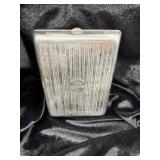 VINTAGE HIMYAR SILVER-TONE CIGARETTE CASE WITH A