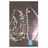 TWO NATIVE AMERICAN NECKLACES