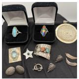 MIXED LOT OF POSSIBLE SILVER, DID NOT RESPOND TO