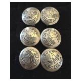 SOUTHWEST BUTTON COVERS (6)