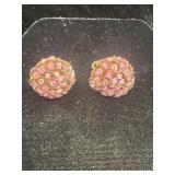VINTAGE 1940-1950 PINK SEQUIN CLUSTER LAYERED