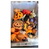 Box of halloween figureines