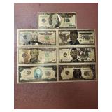 Gold Imitation Dollar Bills