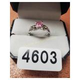 Pink Stone Ring Size 7