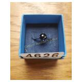 Black Color Stone Ring Size 8