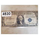 No "In GOD We Trust" 1935 Series D $1 US Dollar