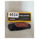 Browning Black Stainless 6" Clip-Point Knife,