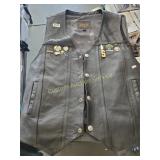 Street&Steel Leather Vest Size 4X