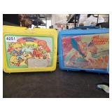 2 Plastic Lunchboxes