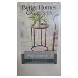 Wood plant stand15.5'tall 11.5'dia