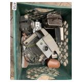 12 Vintage Cameras, Estate items