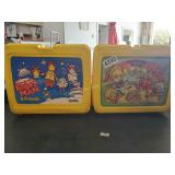 2 Plastic Lunchboxes