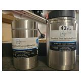 2 Stainless Steel Insulated Food Jars