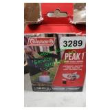 Coleman peak1 propane stove