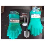 Dish brush set & 5pairs silicone dish gloves