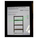 Steel freestanding shelves