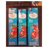 3 packs of gallon freezer bags