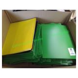 Box of folders approximately 100
