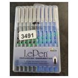 Assorted colored pens
