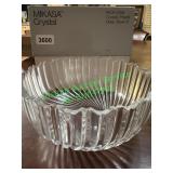 Mikasa crystal 8 inch deep bowl