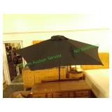 6.5' black umbrella with tilt