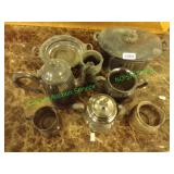 Silver plate dishes