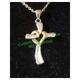 sterling silver cross necklace