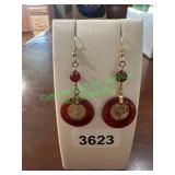 oriental style hanging earrings
