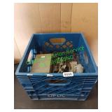 Crate of miscellaneous hardware