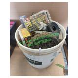 Bucket of miscellaneous items