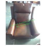 Brown Leather Glider Recliner